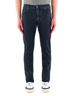 Jacob Cohen Mens Bard Slim Pony Badge Jean Slate Grey