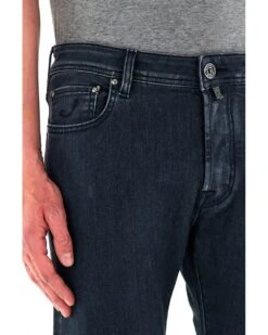 Jacob Cohen Mens Bard Slim Pony Badge Jean Slate Grey -Repertoire Fashion Store jacob cohen mens bard slim pony badge jean slate grey p44556 282563 image