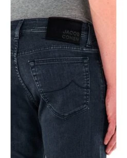 Jacob Cohen Mens Bard Slim Pony Badge Jean Slate Grey -Repertoire Fashion Store jacob cohen mens bard slim pony badge jean slate grey p44556 282568 image