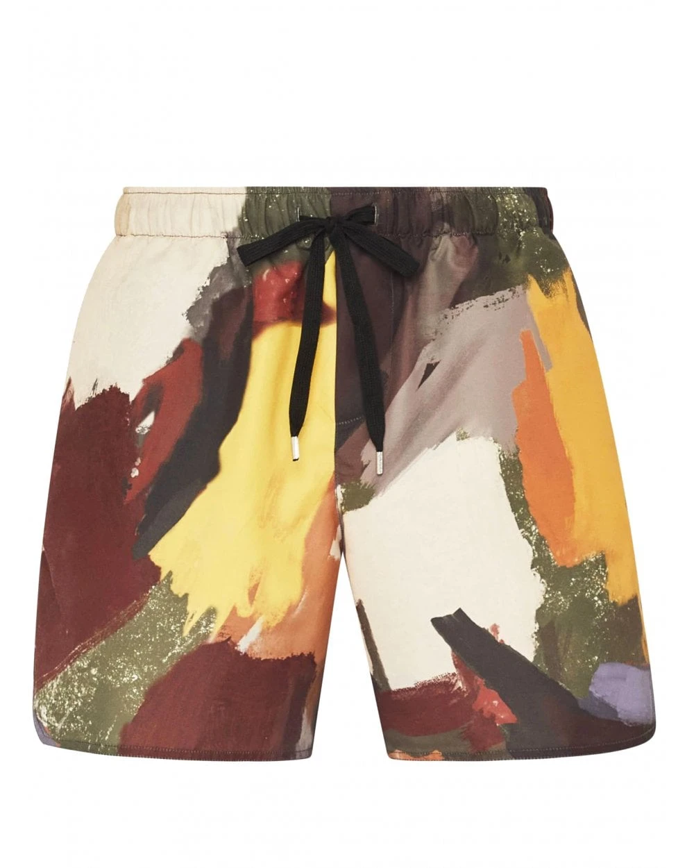 JW Anderson Mens Abstract Print Swimshorts Multi Olive Green 1 JW Anderson Mens Abstract Print Swimshorts Multi Olive Green