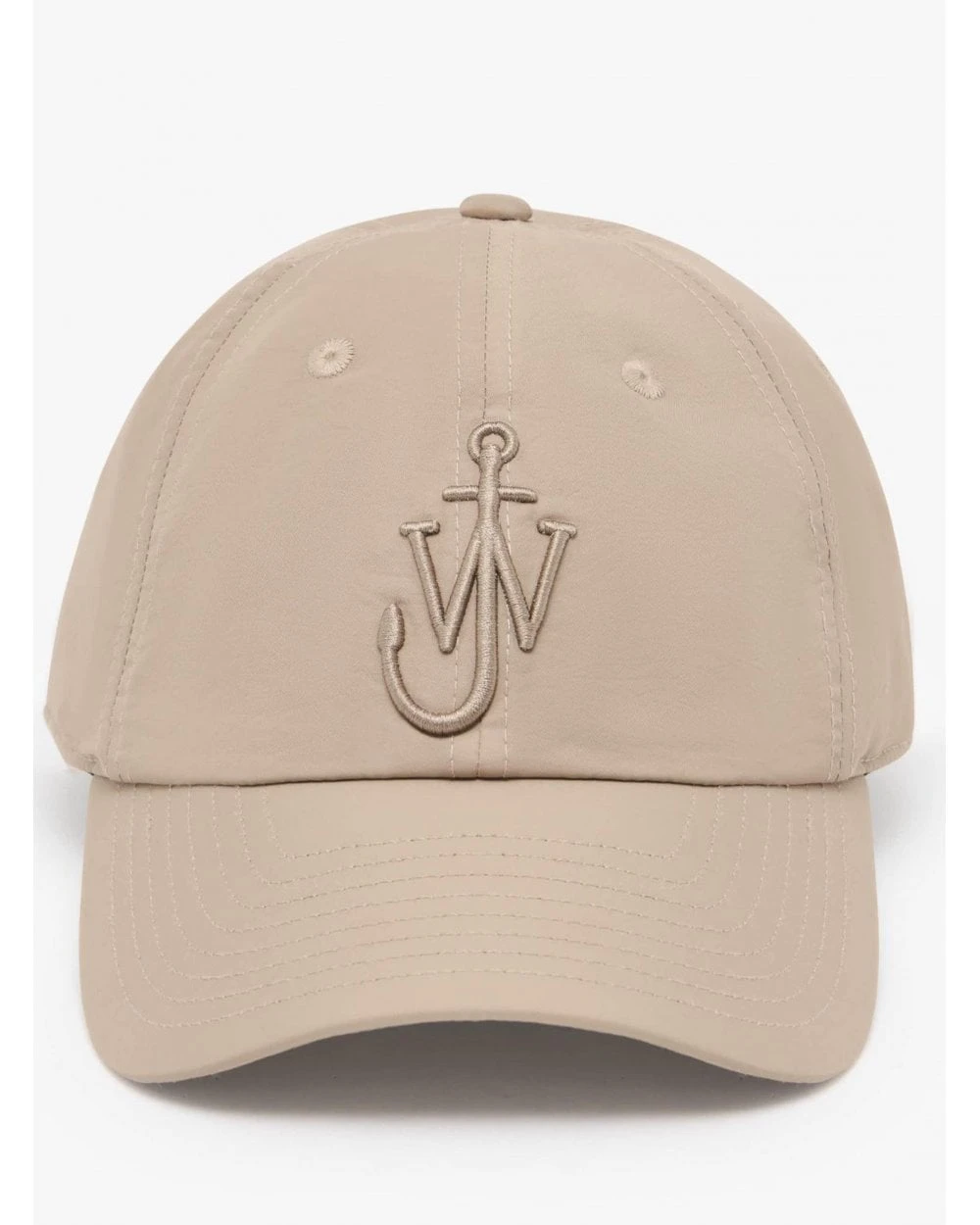 JW Anderson Mens Anchor Logo Baseball Cap Taupe Beige 2 JW Anderson Mens Anchor Logo Baseball Cap Taupe Beige - Image 2