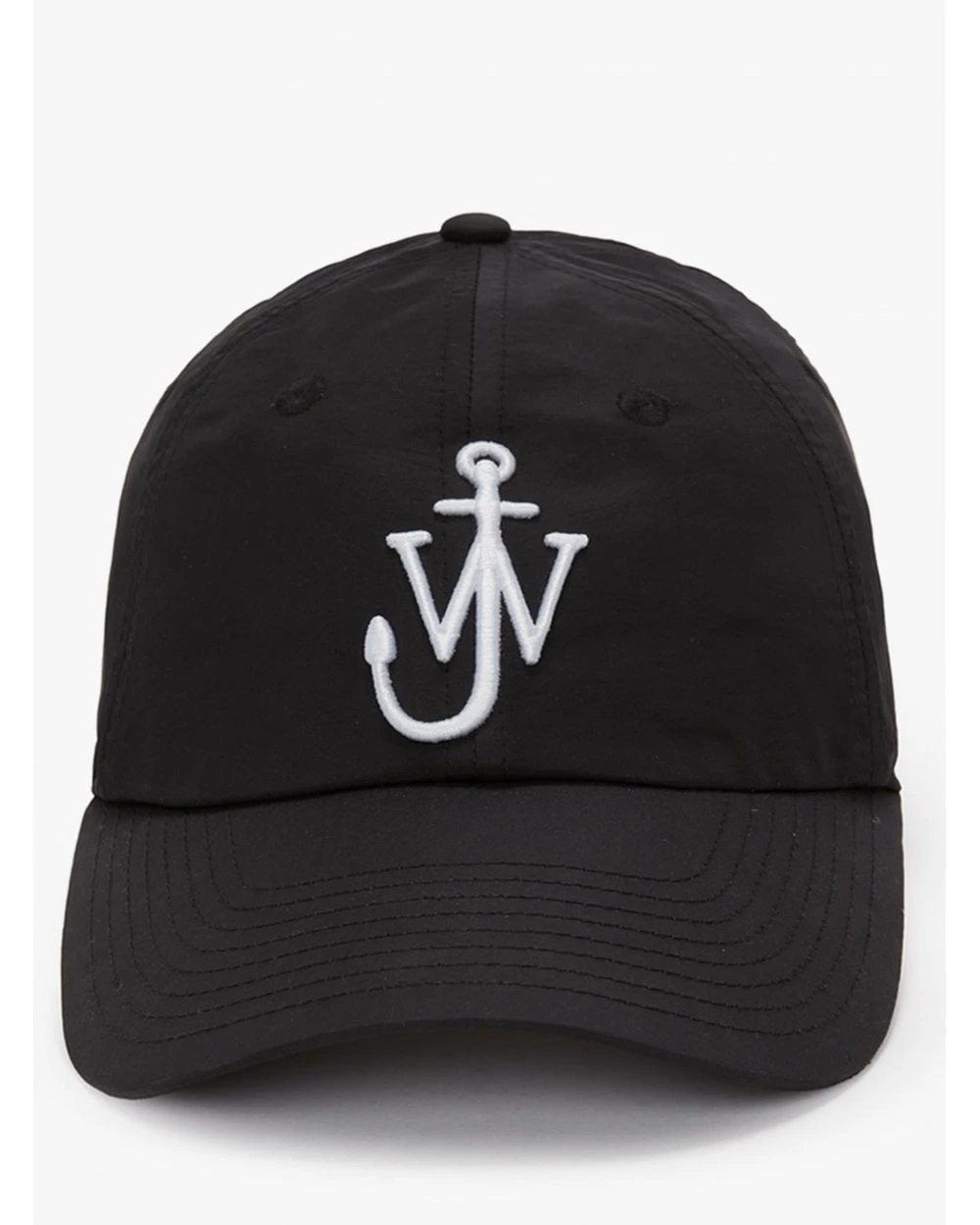 JW Anderson Mens Anchor Logo Baseball Cap Taupe Black 2 JW Anderson Mens Anchor Logo Baseball Cap Taupe Black - Image 2