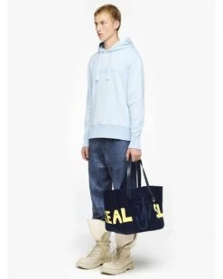 JW Anderson Mens Embroidered Logo Hoodie Pale Blue -Repertoire Fashion Store jw anderson mens embroidered logo hoodie pale blue p46086 302648 image