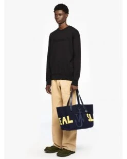 JW Anderson Mens Embroidered Logo Sweatshirt Black -Repertoire Fashion Store jw anderson mens embroidered logo sweatshirt black p46746 319115 image