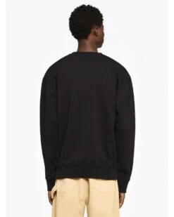 JW Anderson Mens Embroidered Logo Sweatshirt Black -Repertoire Fashion Store jw anderson mens embroidered logo sweatshirt black p46746 319120 image