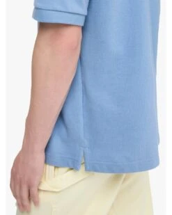 JW Anderson Mens Embroidery Anchor Polo Shirt Steel Blue -Repertoire Fashion Store jw anderson mens embroidery anchor polo shirt steel blue p46744 319082 image