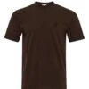 JW Anderson Mens Embroidery Logo T-Shirt Dark Brown Melange -Repertoire Fashion Store jw anderson mens embroidery logo t shirt dark brown melange p46741 319042 image