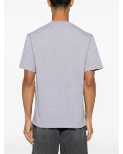 JW Anderson Mens Embroidery Logo T-Shirt Melange Grey -Repertoire Fashion Store jw anderson mens embroidery logo t shirt melange grey p46085 302636 image