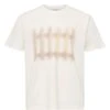 JW Anderson Mens Fence Print T-Shirt Ivory White -Repertoire Fashion Store jw anderson mens fence print t shirt ivory white p46106 311373 image