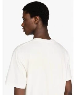 JW Anderson Mens Fence Print T-Shirt Ivory White -Repertoire Fashion Store jw anderson mens fence print t shirt ivory white p46106 311381 image