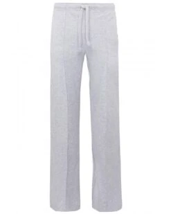 JW Anderson Mens Pintuck Trackpants Melange Light Grey