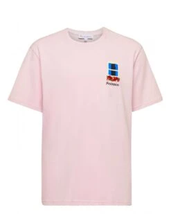 JW Anderson Mens Window Stitch T-Shirt Pink