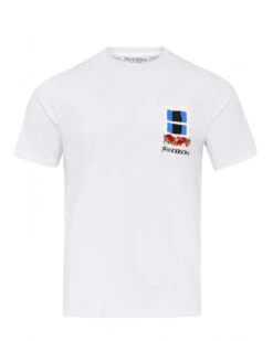 JW Anderson Mens Window Stitch T-Shirt White