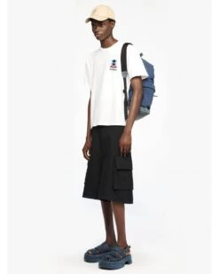 JW Anderson Mens Window Stitch T-Shirt White -Repertoire Fashion Store jw anderson mens window stitch t shirt white p46083 302616 image