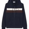 Lacoste Mens Colour Block Zip Hoodie Navy Blue/White/Brown 3 Lacoste Mens Colour Block Zip Hoodie Navy Blue/White/Brown -Repertoire Fashion Store lacoste mens colour block zip hoodie navy blue white brown p46955 316083 image