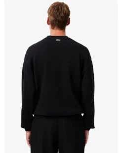 Lacoste Mens Croc & Letter Sweatshirt Black -Repertoire Fashion Store lacoste mens croc letter sweatshirt black p45397 301588 image