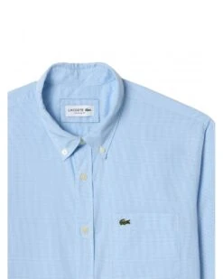 Lacoste Mens Gingham Small Check Poplin Shirt Blue/White 12 Lacoste Mens Gingham Small Check Poplin Shirt Blue/White -Repertoire Fashion Store lacoste mens gingham small check poplin shirt blue white p46289 311478 image