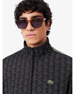 Lacoste Mens Paris 3D Zip Up Tracksuit Top Jacket Dark Grey/Black -Repertoire Fashion Store lacoste mens paris 3d zip up tracksuit top jacket dark grey black p46285 309832 image