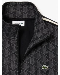 Lacoste Mens Paris 3D Zip Up Tracksuit Top Jacket Dark Grey/Black -Repertoire Fashion Store lacoste mens paris 3d zip up tracksuit top jacket dark grey black p46285 309840 image