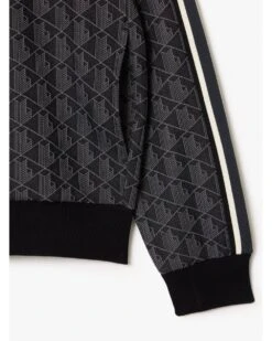 Lacoste Mens Paris 3D Zip Up Tracksuit Top Jacket Dark Grey/Black -Repertoire Fashion Store lacoste mens paris 3d zip up tracksuit top jacket dark grey black p46285 309844 image