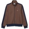 Lacoste Mens Paris Jacquard Track Jacket Brown/Purple -Repertoire Fashion Store lacoste mens paris jacquard track jacket brown purple p46957 316503 image