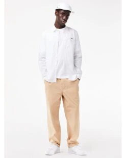 Lacoste Mens Poplin Stretch Shirt White 9 Lacoste Mens Poplin Stretch Shirt White -Repertoire Fashion Store lacoste mens poplin stretch shirt white p46290 311494 image