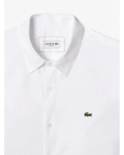 Lacoste Mens Poplin Stretch Shirt White 12 Lacoste Mens Poplin Stretch Shirt White -Repertoire Fashion Store lacoste mens poplin stretch shirt white p46290 311506 image