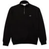Lacoste Mens Quarter Zip Sweatshirt Black -Repertoire Fashion Store lacoste mens quarter zip sweatshirt black p46952 316023 image