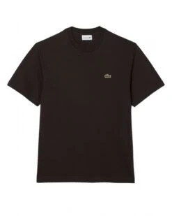 Lacoste Mens Small Croc Logo T-Shirt Black Brown