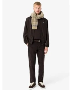 Lacoste Mens Small Croc Logo T-Shirt Black Brown -Repertoire Fashion Store lacoste mens small croc logo t shirt black brown p46932 317686 image