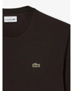 Lacoste Mens Small Croc Logo T-Shirt Black Brown -Repertoire Fashion Store lacoste mens small croc logo t shirt black brown p46932 317698 image