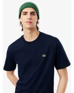 Lacoste Mens Small Croc Logo T-Shirt Midnight Blue -Repertoire Fashion Store lacoste mens small croc logo t shirt midnight blue p46930 315927 image