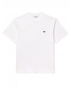 Lacoste Mens Small Croc Logo T-Shirt White