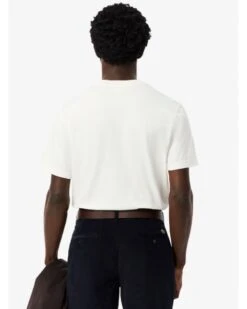 Lacoste Mens Small Croc Logo T-Shirt White -Repertoire Fashion Store lacoste mens small croc logo t shirt white p46931 315959 image