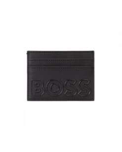BOSS Mens Goodwin Black Emed Logo Cardholder