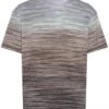 Missoni Mens Degrade Stripe T-Shirt Beige/Blue/Brown -Repertoire Fashion Store missoni mens degrade stripe t shirt beige blue brown p44647 287881 image