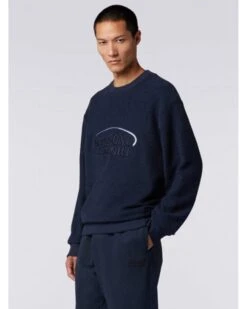 Missoni Mens Logo Sport Fleece Sweatshirt Navy -Repertoire Fashion Store missoni mens logo sport fleece sweatshirt navy p45888 301344 image