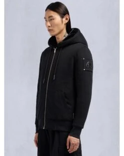 Moose Knuckles Mens Classic Bunny Hoodie Black -Repertoire Fashion Store moose knuckles mens classic bunny hoodie black p47027 317435 image