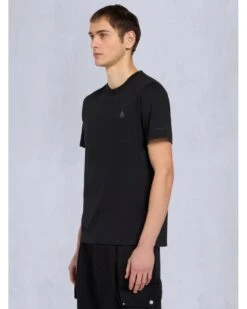Moose Knuckles Mens Crescent Logo T-shirt Black -Repertoire Fashion Store moose knuckles mens crescent logo t shirt black p47018 319452 image