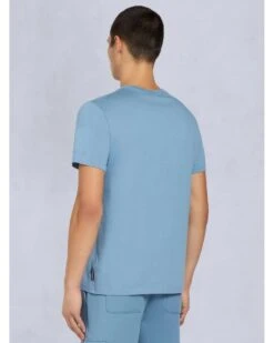 Moose Knuckles Mens Duluth T-Shirt Sea Blue -Repertoire Fashion Store moose knuckles mens duluth t shirt sea blue p46187 311584 image