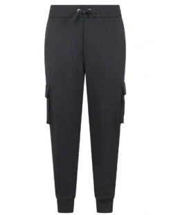 Moose Knuckles Mens Hartsfield Badge Cargo Jogger Trackpants Cement Grey