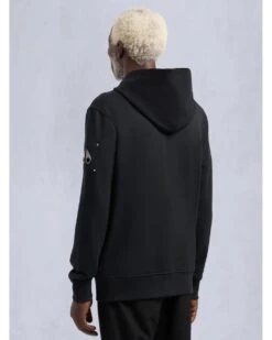 Moose Knuckles Mens Hartsfield Badge Hoodie Black -Repertoire Fashion Store moose knuckles mens hartsfield badge hoodie black p47020 317391 image