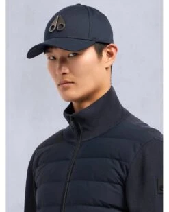Moose Knuckles Mens Icon Logo Cap Navy -Repertoire Fashion Store moose knuckles mens icon logo cap navy p46207 313268 image