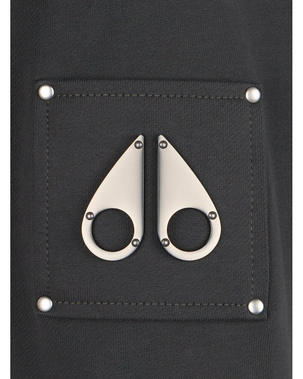 Moose Knuckles Moose Knuckle Mens Hartsfield Badge Hoodie Cement Grey 7 Moose Knuckles Moose Knuckle Mens Hartsfield Badge Hoodie Cement Grey - Image 7