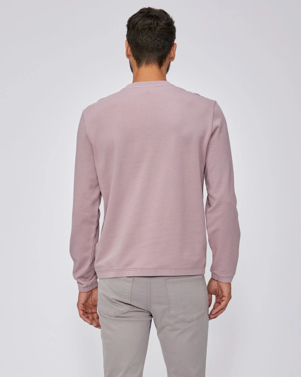 Paige Jeans Mens Jaxton Crewneck Sweatshirt, Hazy Orchid Jumper 5 Paige Jeans Mens Jaxton Crewneck Sweatshirt, Hazy Orchid Jumper - Image 5
