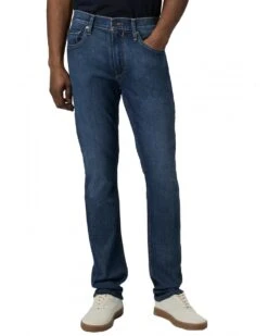 Paige Jeans Mens Lennox Transcend Slim Jeans Dwyer Blue