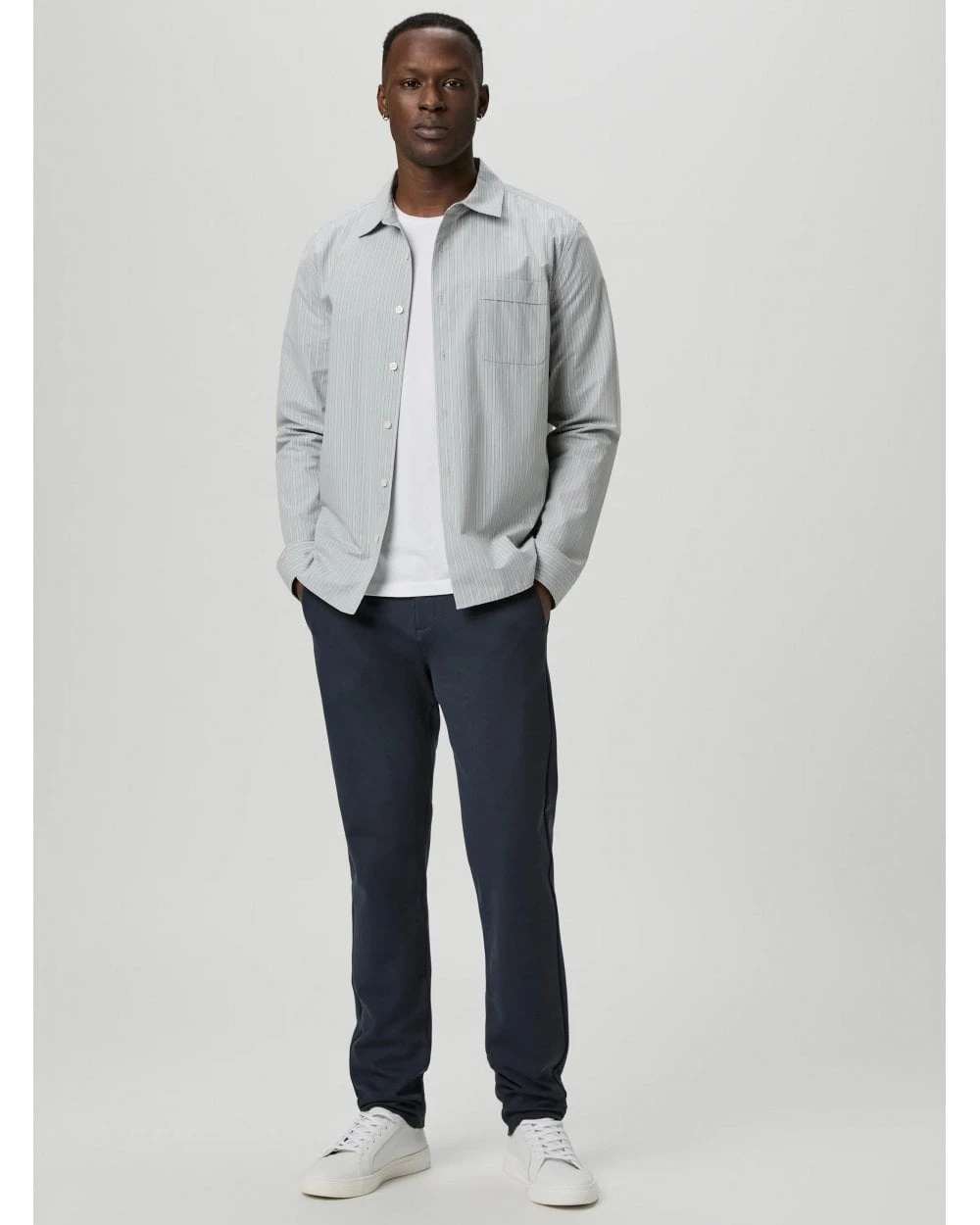 Paige Jeans Mens Stafford Slim Fit Trousers Deep Anchor Navy 2 Paige Jeans Mens Stafford Slim Fit Trousers Deep Anchor Navy - Image 2