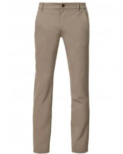 Paige Jeans Mens Stafford Slim Fit Trousers Fresh Dark Taupe Brown