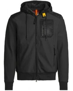 Parajumpers Mens Marcel Hybrid Hood Jacket Black