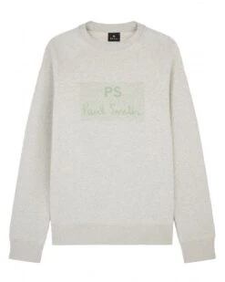 Paul Smith Mens Raglan Sweatshirt Heather Grey